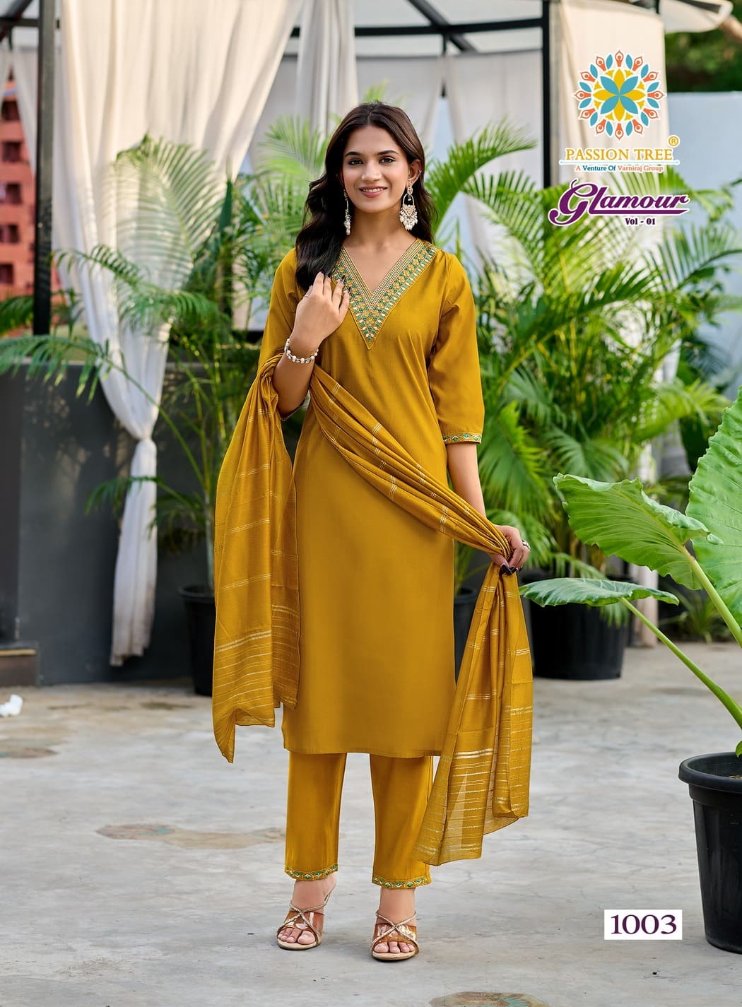 Roman Silk Embroidery Kurti Pant And Dupatta Collection